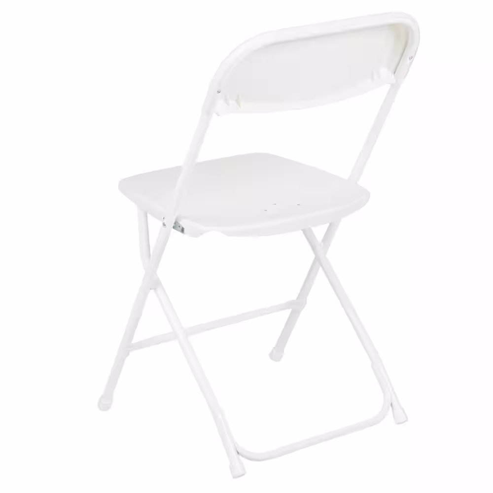 Carnegy Avenue White Metal Folding Chair (Set of 10)