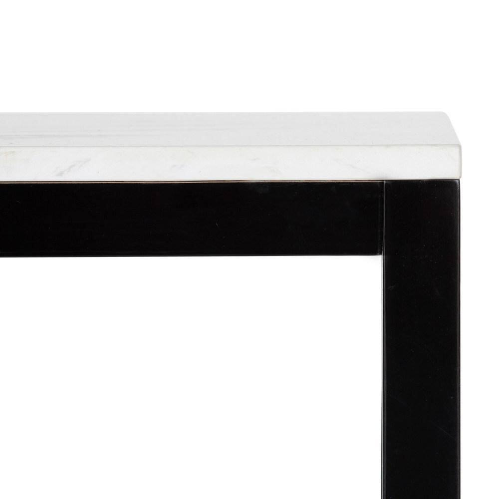 Kate and Laurel Carmela 35.50 in. Black Rectangle Wood Console Table