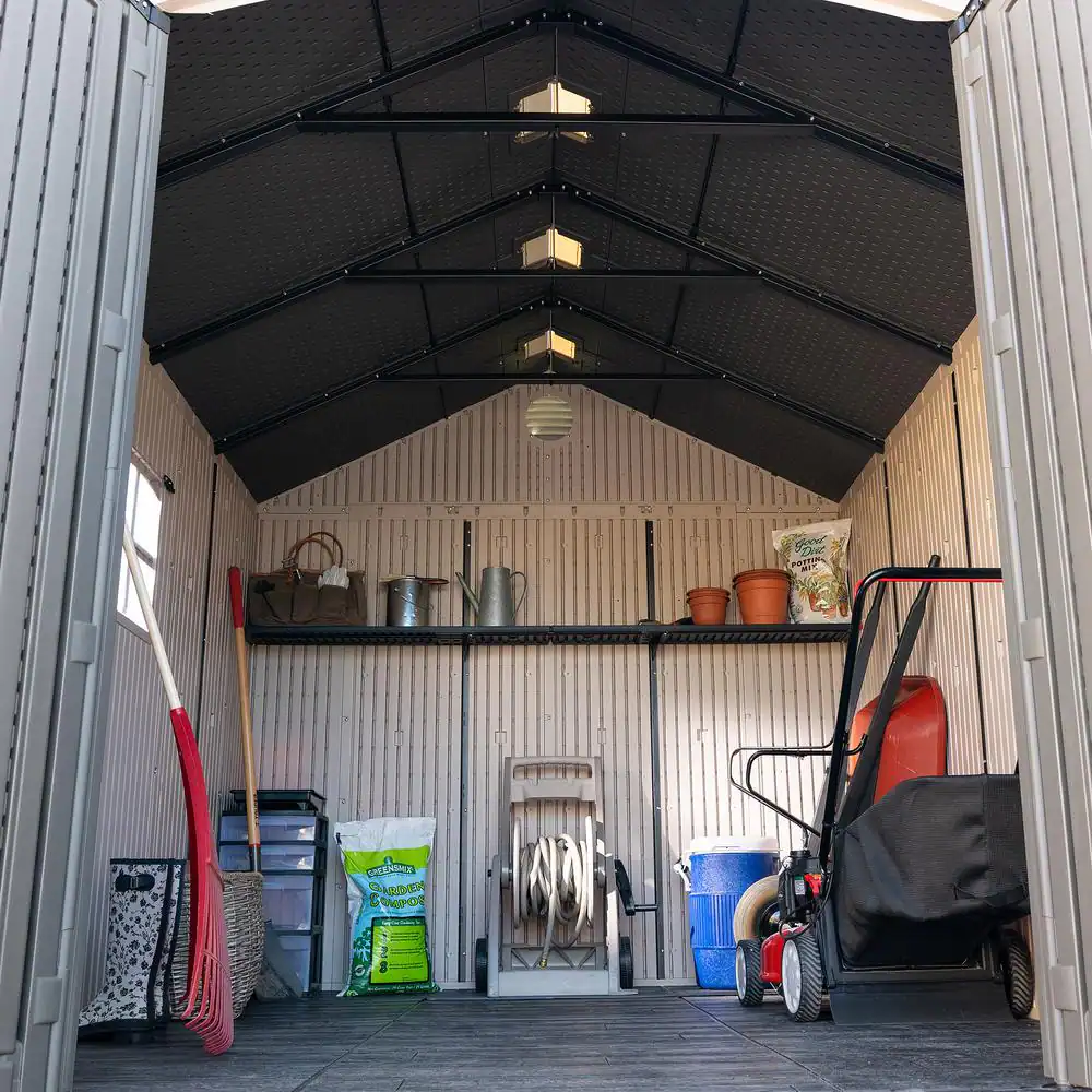 Lifetime 8 ft. W x 10 ft. D Resin Outdoor Storage Shed 71.7 sq. ft.