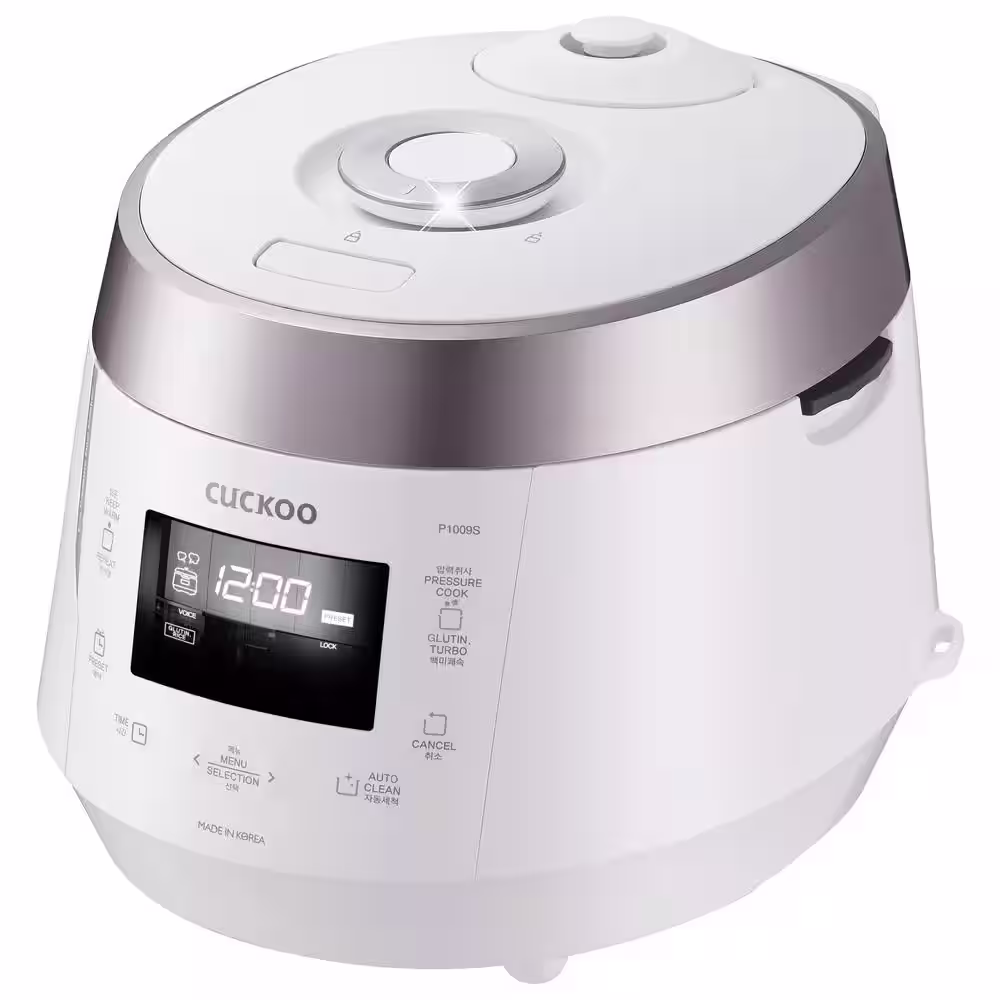 Cuckoo 10-Cup High Pressure Rice Cooker in White