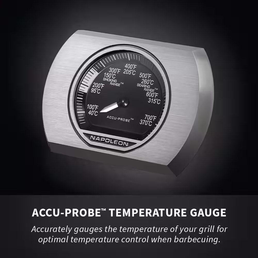 NAPOLEON Rogue 3-Burner Propane Gas Grill with Infrared Side Burner in Black