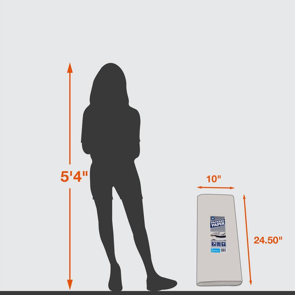 Pratt Retail Specialties 24 in. L x 30 in. W Packing Paper (500 Sheets) (4-Pack)