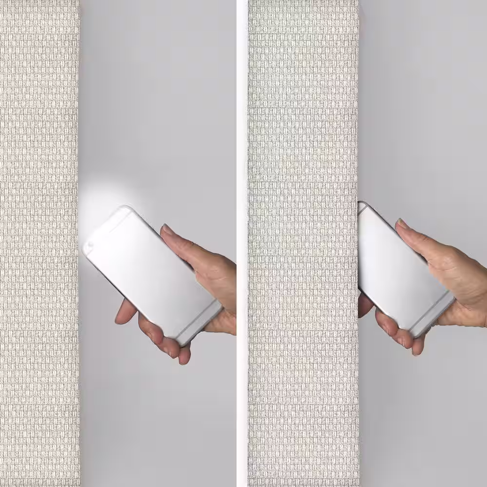 None Almond Milk Solid Polyester 42 in. W x 84 in. L Grommet Blackout Curtain Panel