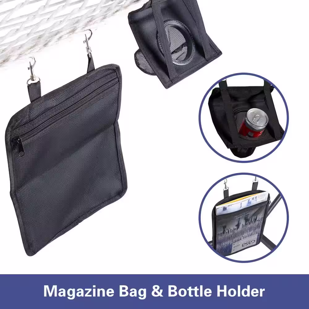 Atesun 10 ft. x 12 ft. Quilted Rope Hammock and 12 ft. Steel Stand with Detachable Pillow, Blue Stripe