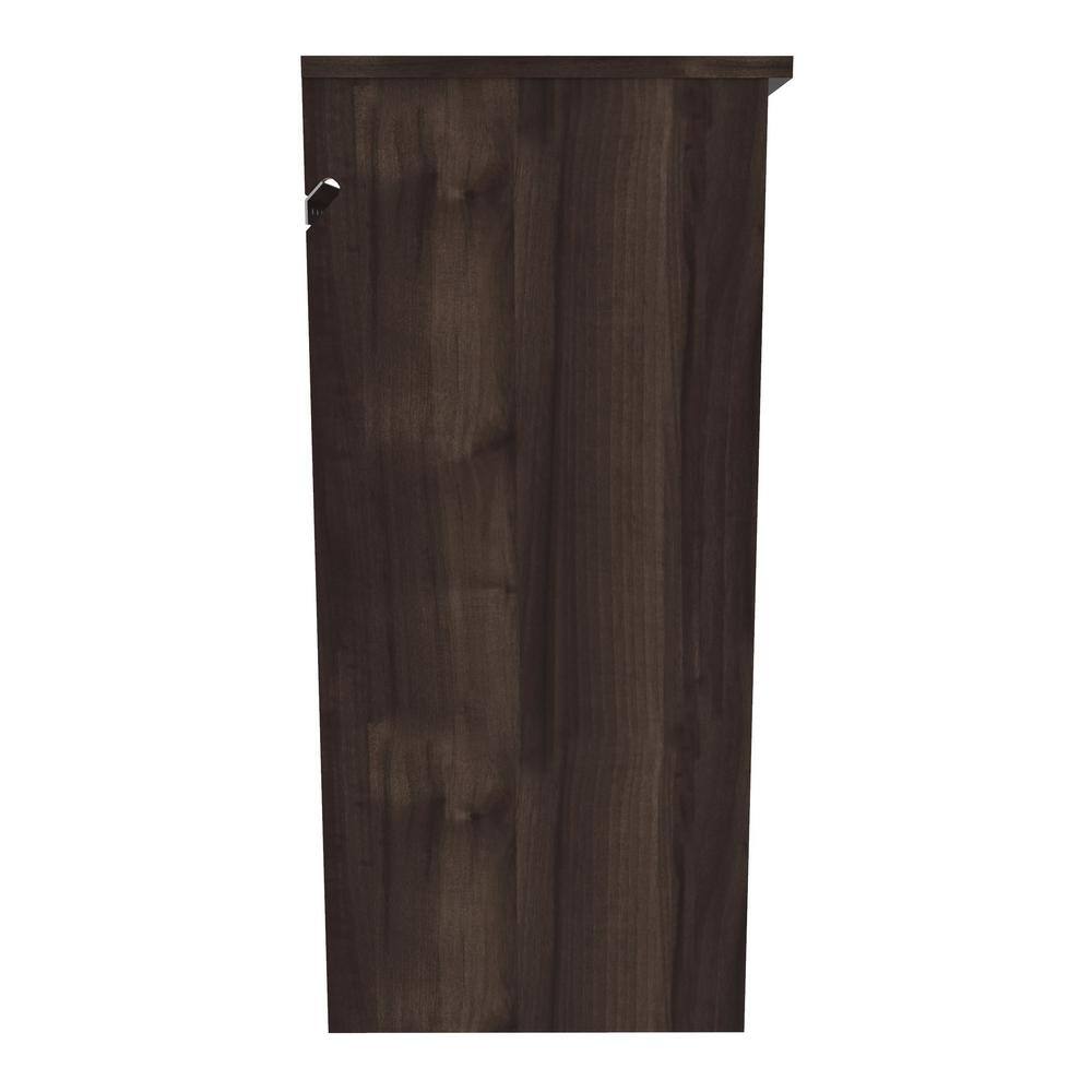 ClosetMaid Style+ 14.59 in. D x 25.12 in. W x 31.28 in. H Modern Walnut Wood Closet System Hanging Tower