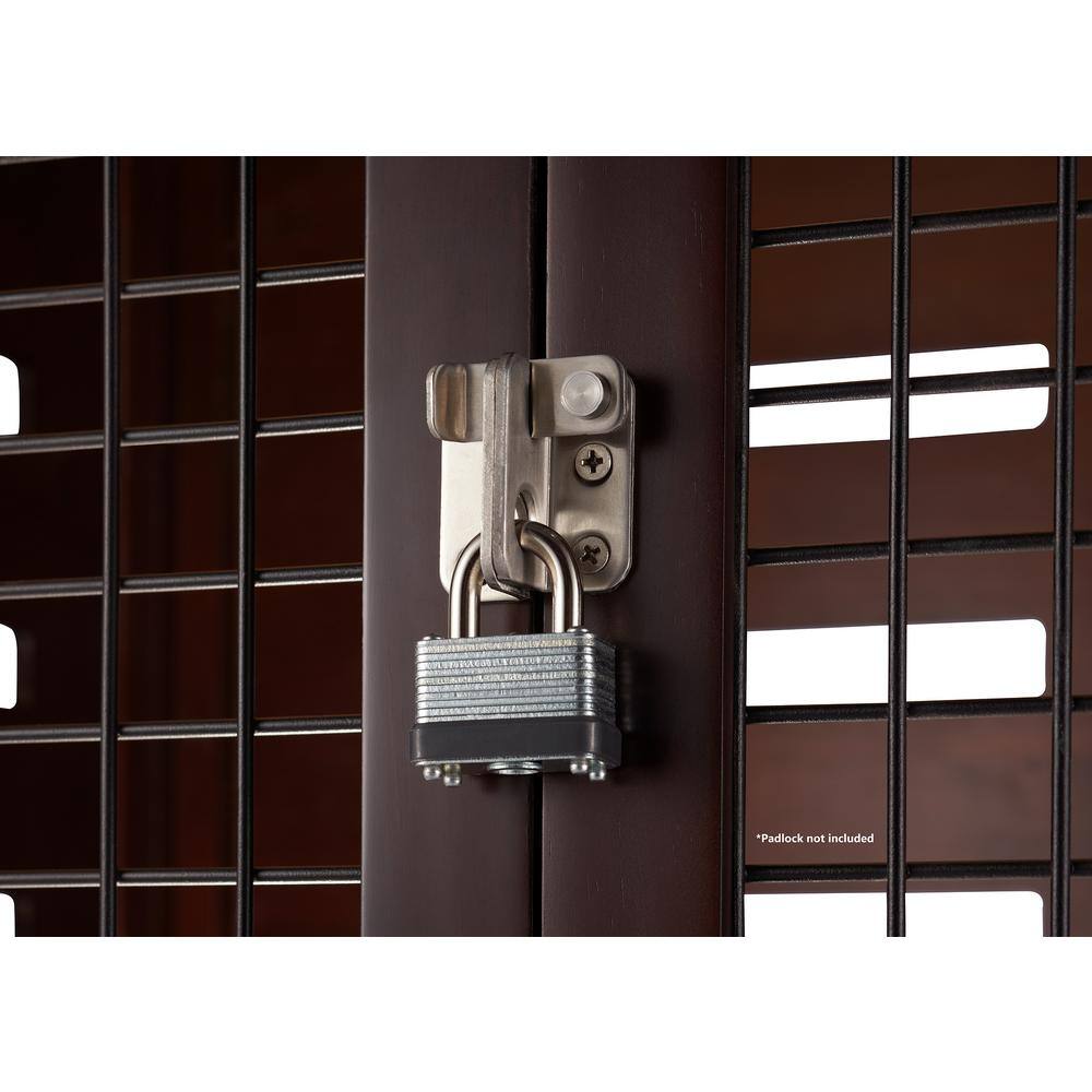 TRINITY 40 in. Pet Crate Accent Table - Espresso Brown