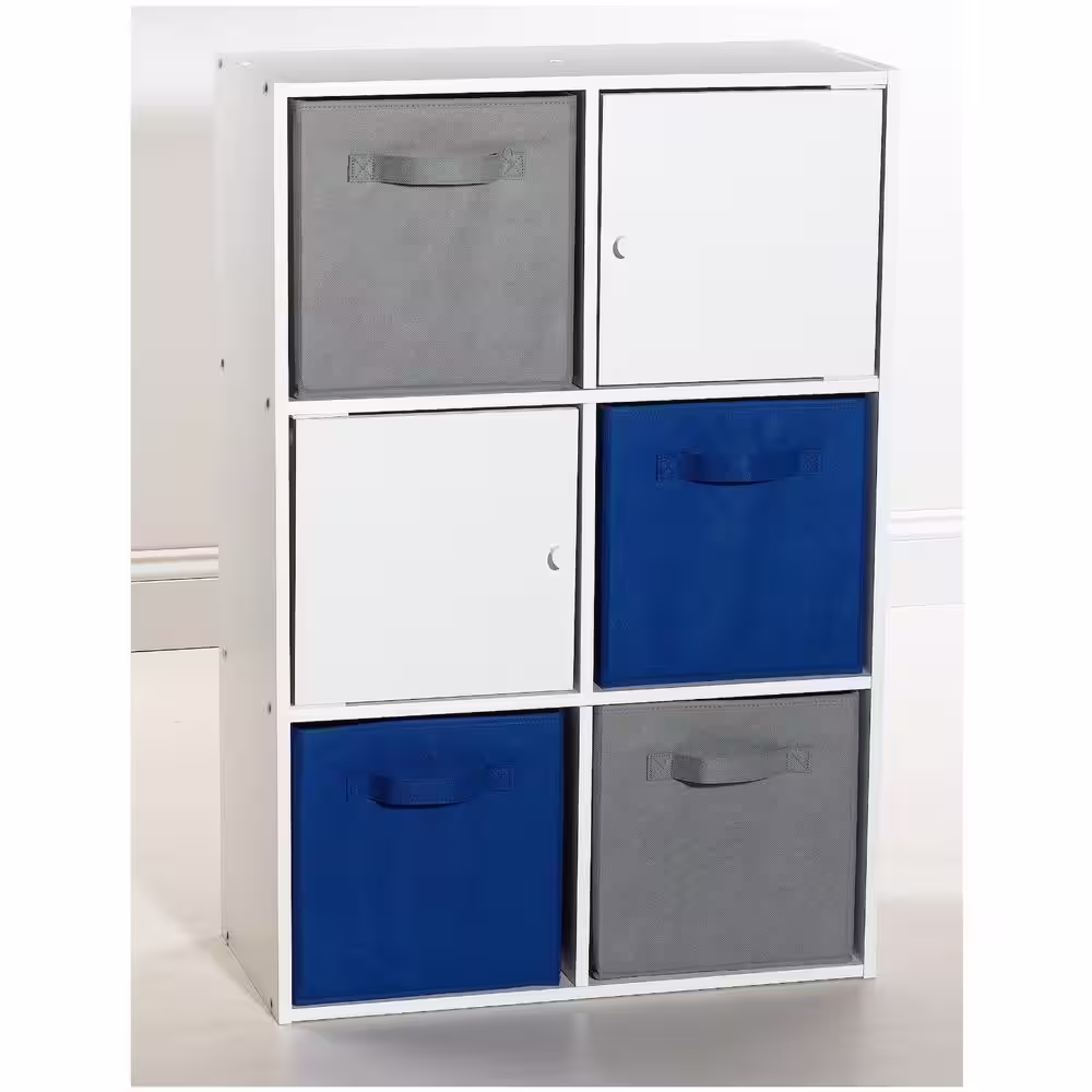 ClosetMaid 11 in. H x 10.5 in. W x 10.5 in. D Gray Fabric Cube Storage Bin