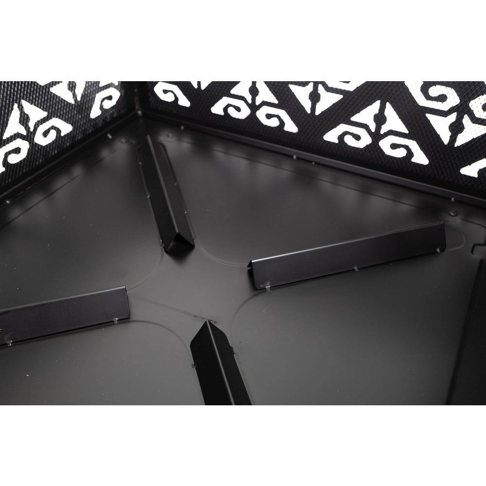 Pleasant Hearth Vienna 26 in. W x 26 in. H Square Steel Wood Burning Rubbed Bronze Fire Pit