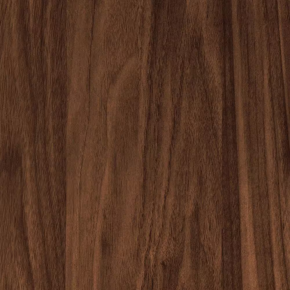 None Felicia 47.6 in. Gold Walnut Rectangle Glass Console Table