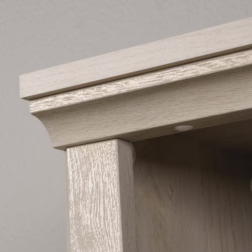 SAUDER 69.76 in. Chestnut Wood 5-shelf Standard Bookcase with Adjustable Shelves