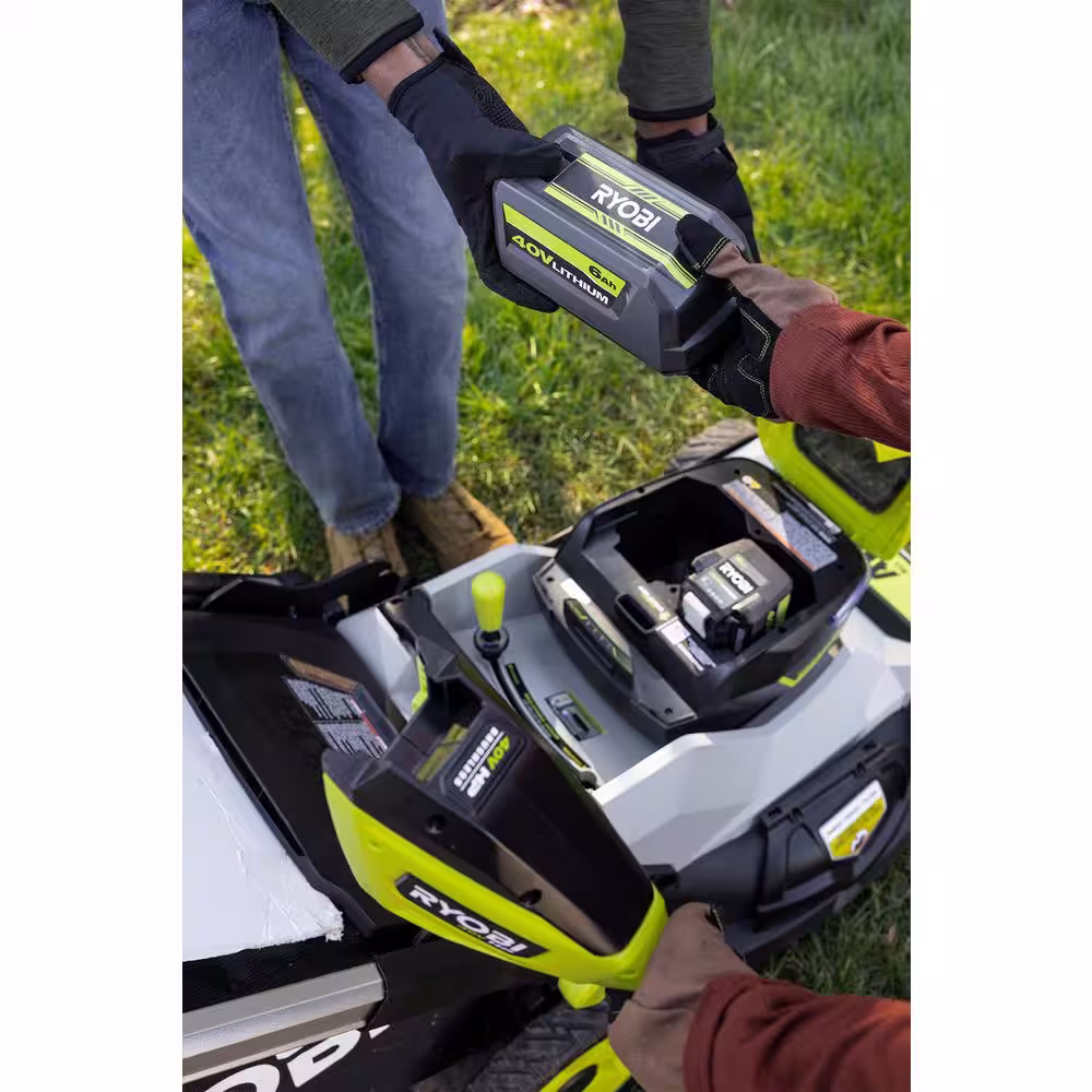 RYOBI 40V Lithium-Ion 6.0 Ah High Capacity Battery and Charger Kit