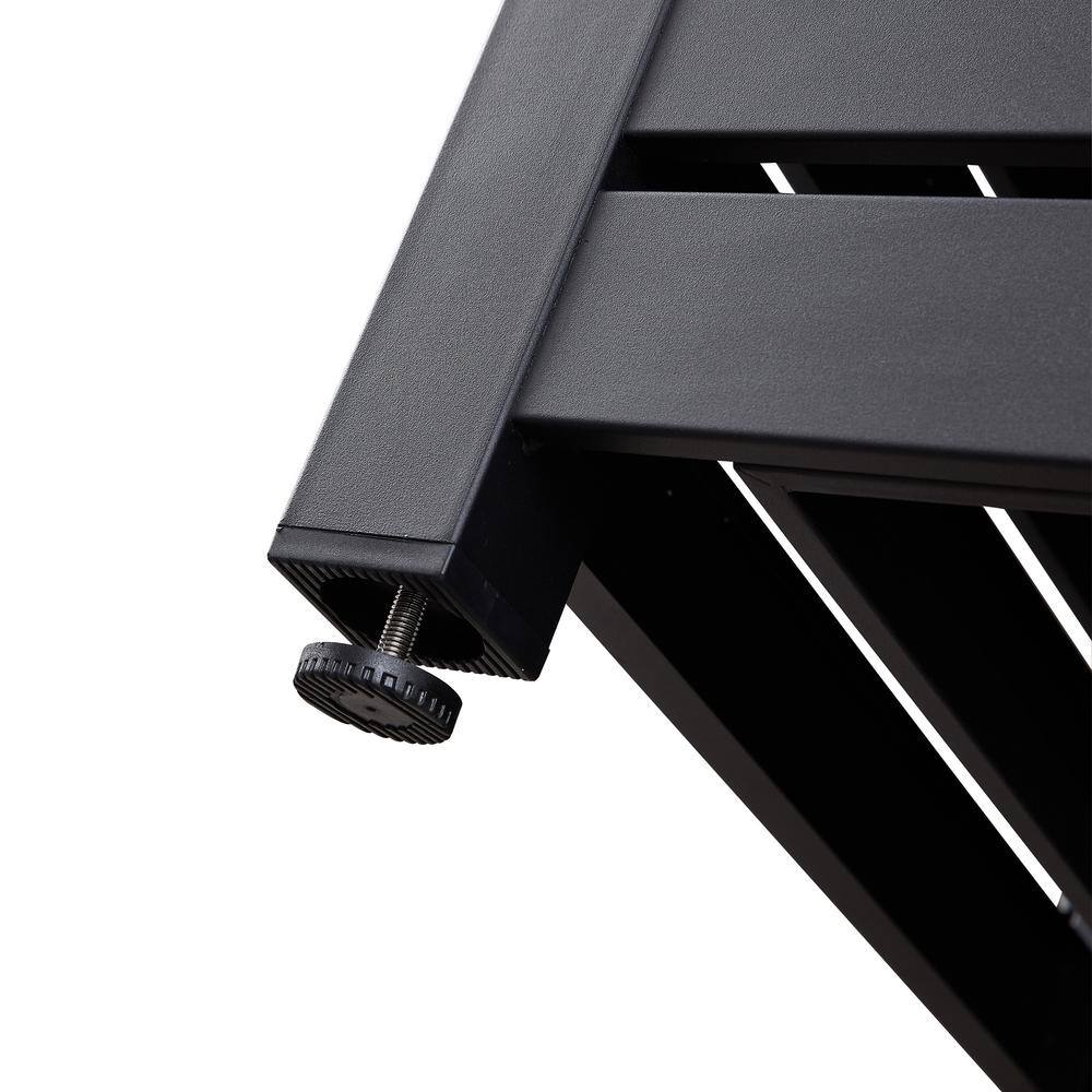 None 31.77 in. W x 23.62 in. H Square Black Metal Base Propane Gas Fire Pit with Black Ceramic Table Top