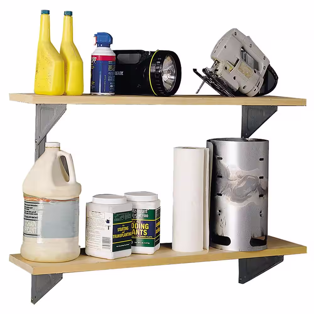 Arrow 3 ft. W Galvanized Steel Shelf Kit