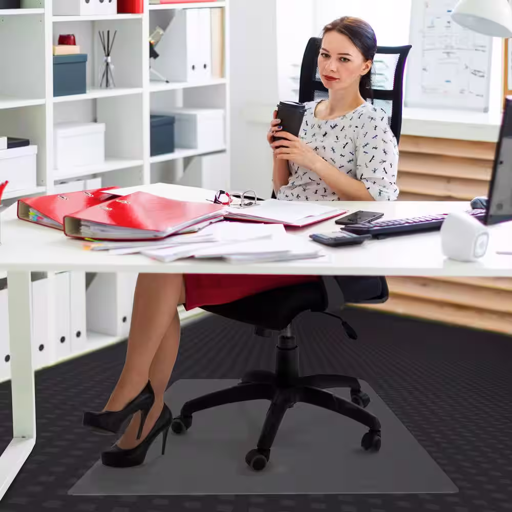None Advantagemat Plus APET 29 in. x 47 in. Chair Mat Rectangular for Low/Standard Pile Carpets