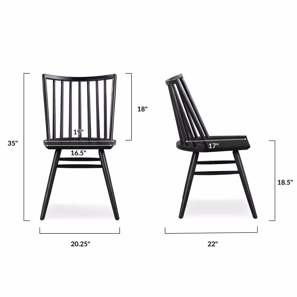 Poly and Bark Black Talia Dining Chair