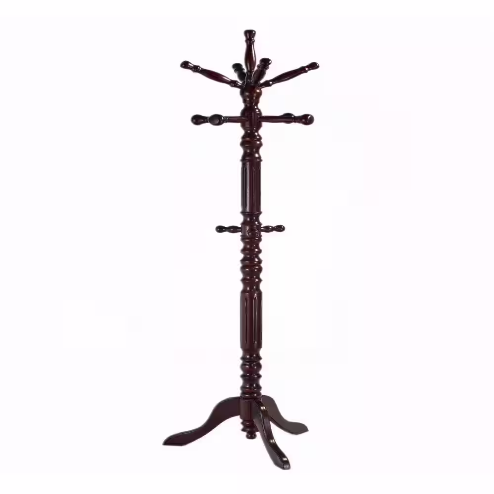 Homecraft Furniture Cherry 12-Hook Coat Rack