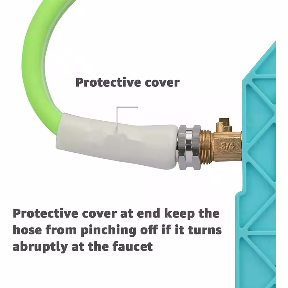 None 5/8 in. x 3 ft. Short Garden Hose, Connector for Hose Reel Connecting Hose, 3/4 in. Solid Fittings