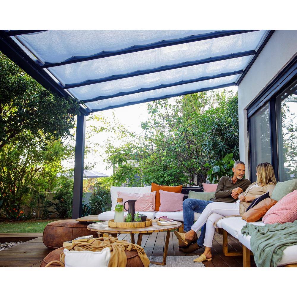 CANOPIA by PALRAM Stockholm 11 ft. x 22 ft. White Patio Cover Shade