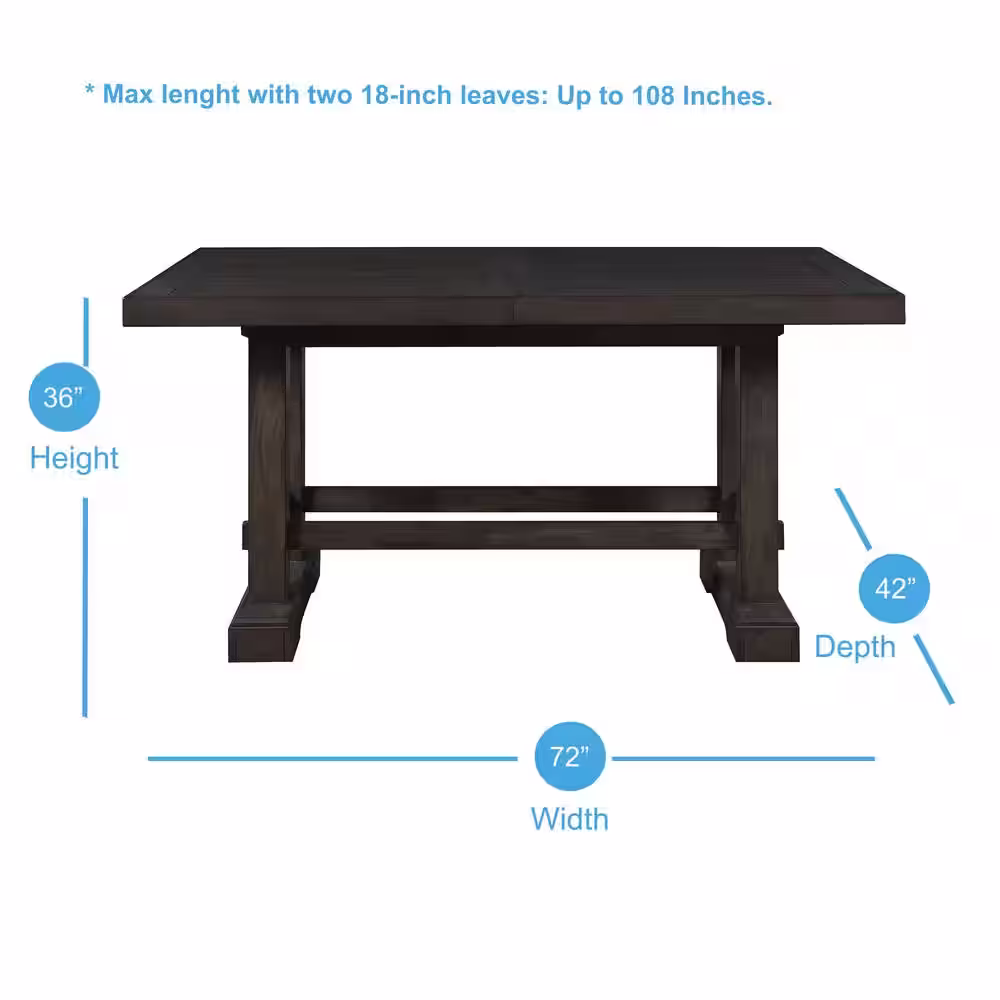 Steve Silver Napa Dusky Cedar Counter Height Dining Table