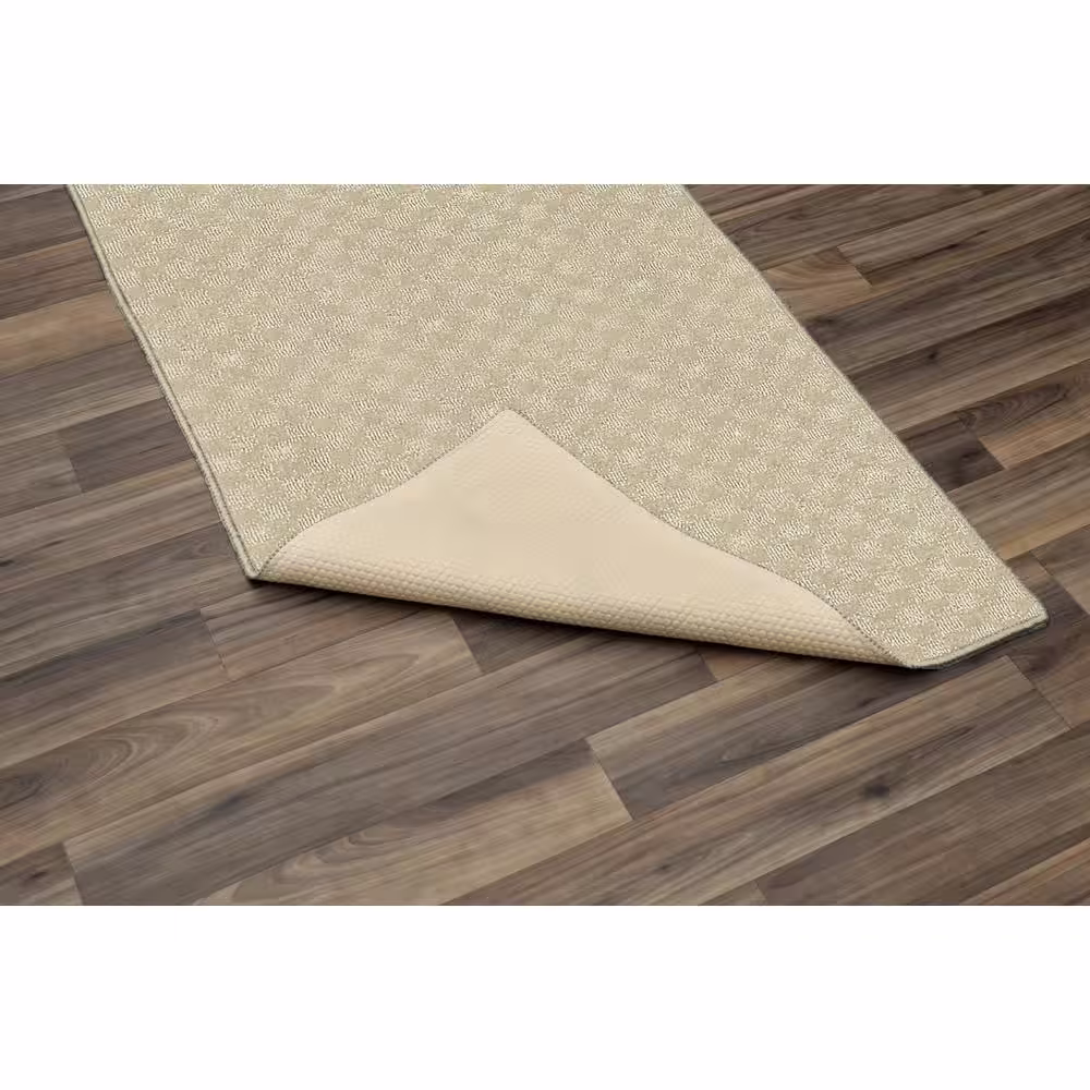 Garland Rug Medallion Tan 2 ft. x 8 ft. Runner Rug