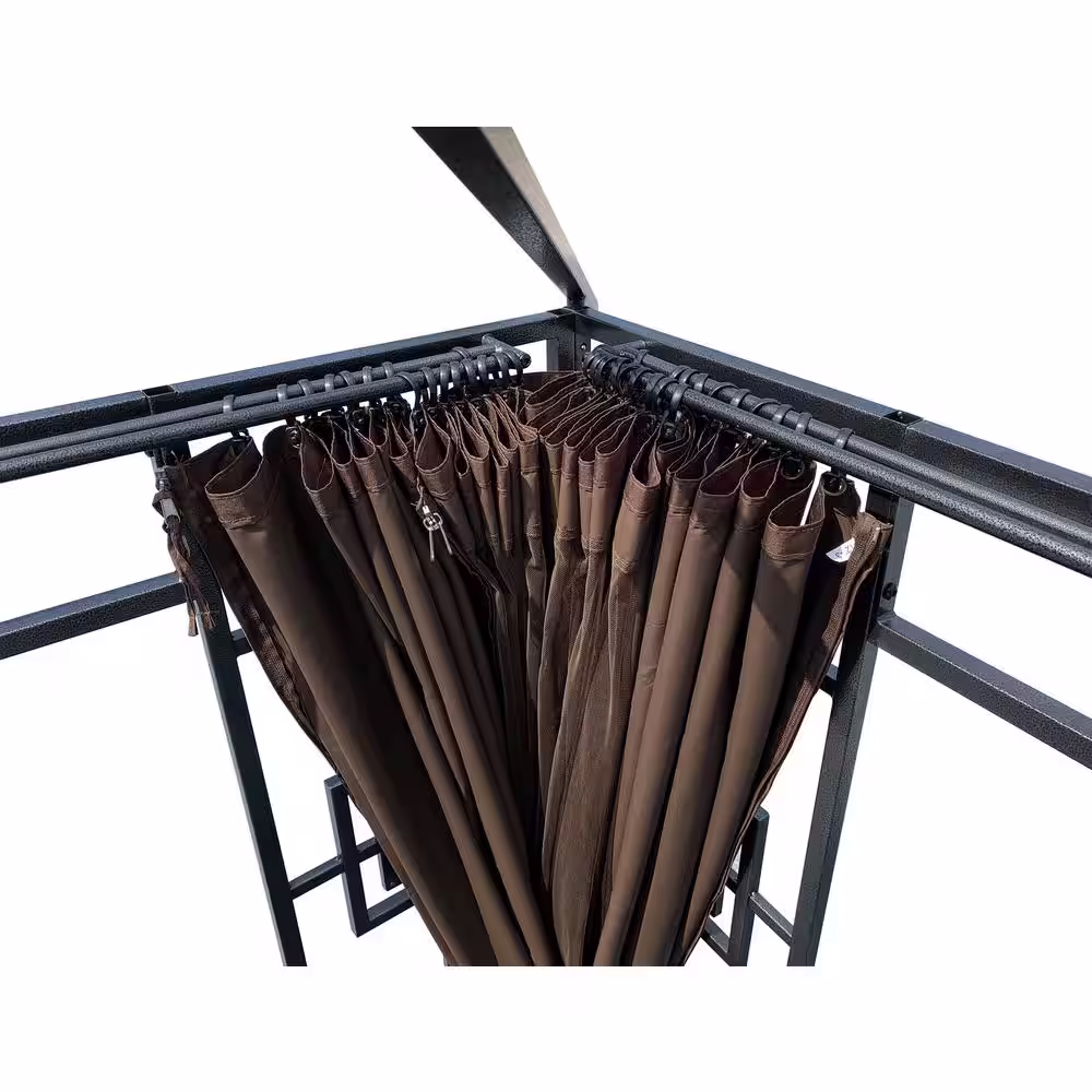 APEX GARDEN 10 ft. x 12 ft. RosaBella Gazebo with Mosquito Net