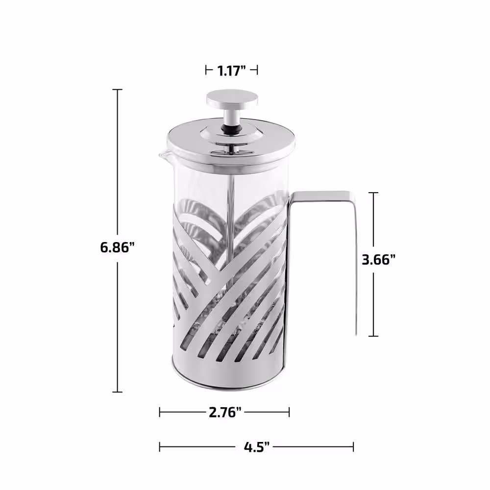 OVENTE 3 Cup Stainless steel French Press Coffee Maker