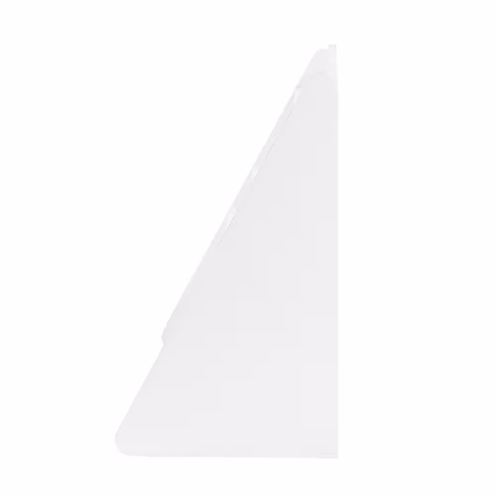 Welwick Designs 23.75 in. W White Wood 4-Shelf Modern Clouds Youth Book Rack