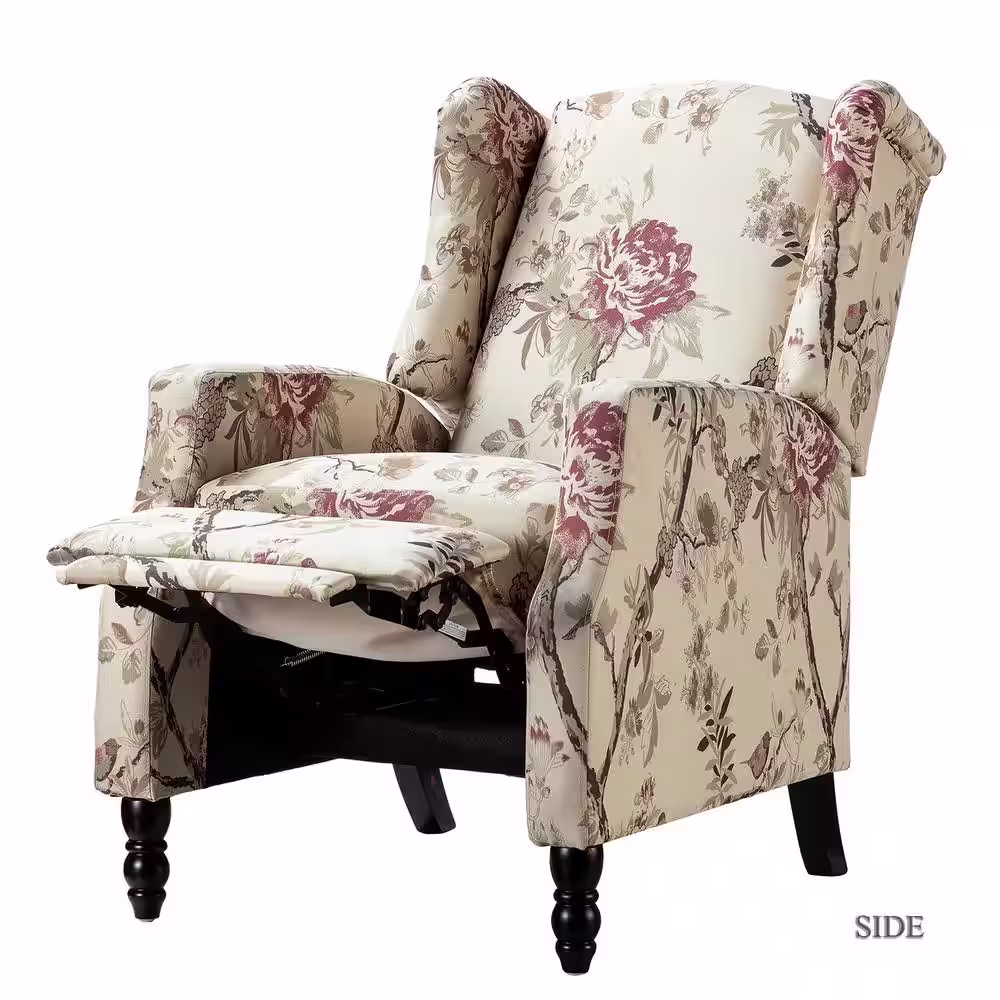 JAYDEN CREATION Celia Bird Wing Back Manual Recliner