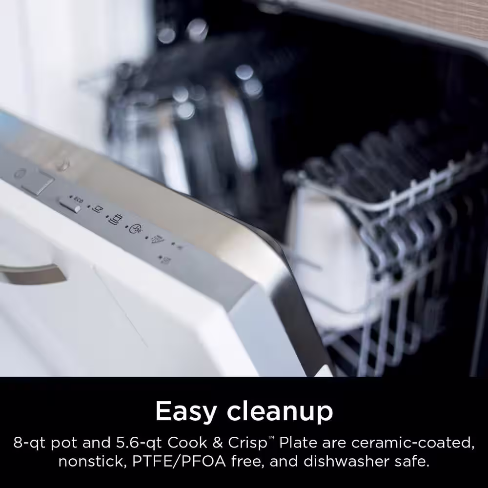 NINJA Foodi 8 qt. XL 12-in-1 Stainless Steel Electric Multicooker Air Fryer Pressure Cooker (OS401)