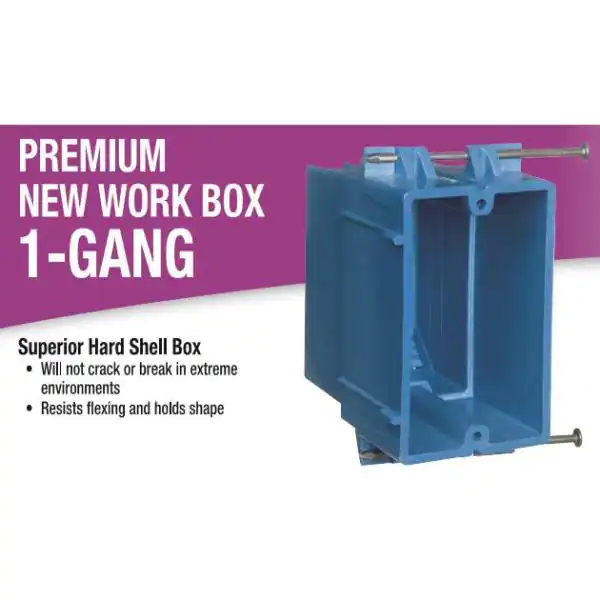 Carlon 1-Gang 22 cu. in. PVC Heavy New Work Electrical Switch and Outlet Box