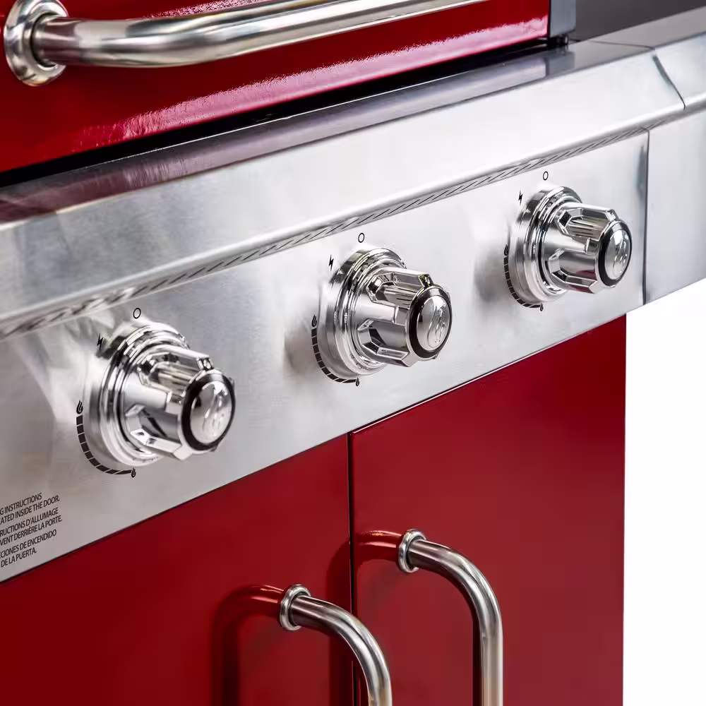 Dyna-Glo 3-Burner Propane Gas Grill in Red