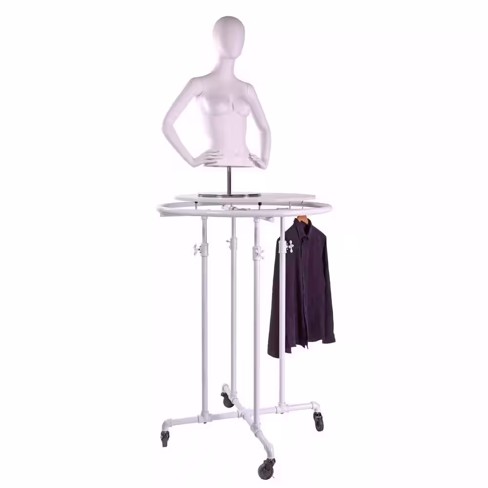 Econoco Gray Metal Clothes Rack 36 in. W x 67 in. H