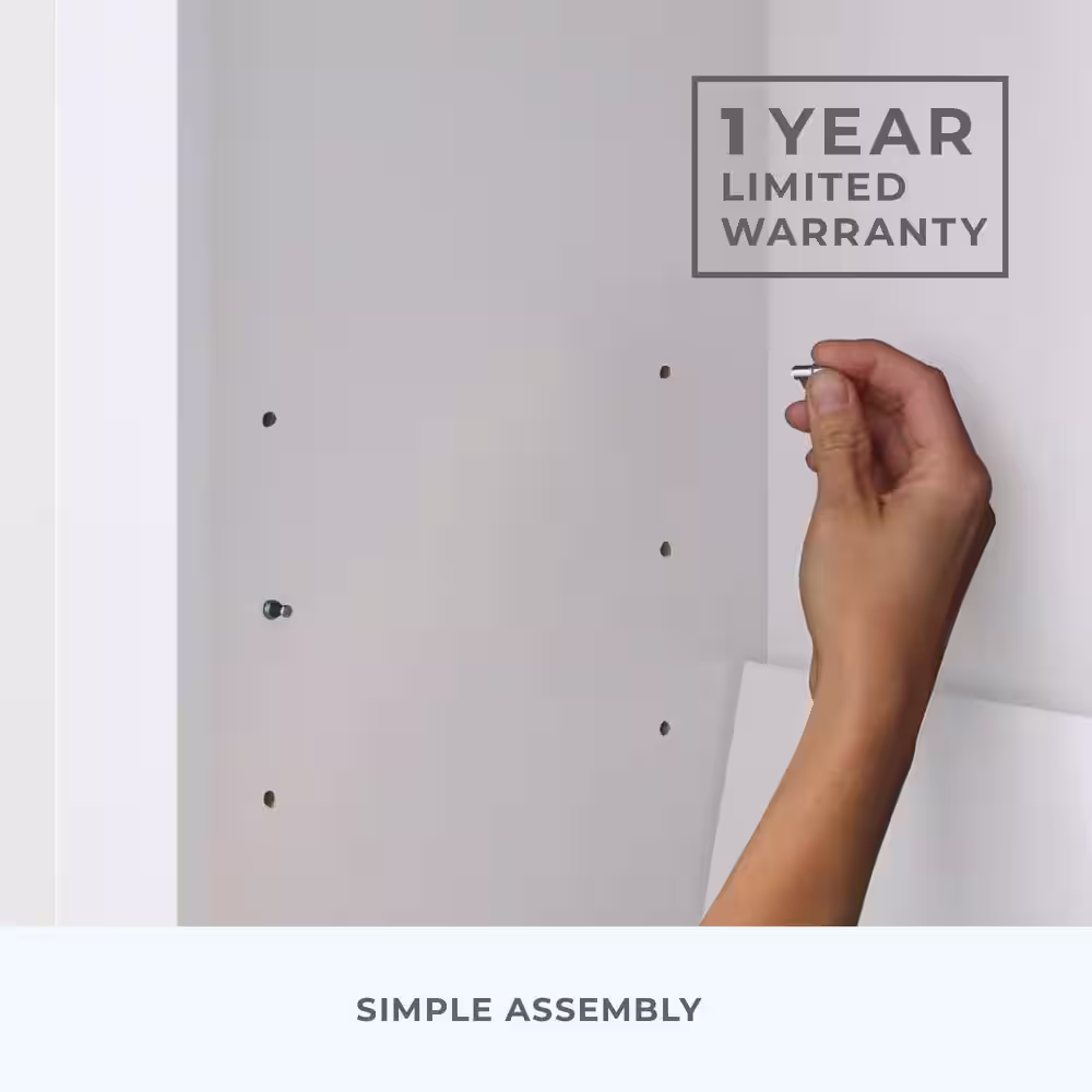 Brookside Elaine 72 in. White Wood 5-Shelf Standard Bookcase with Adjustable Shelves