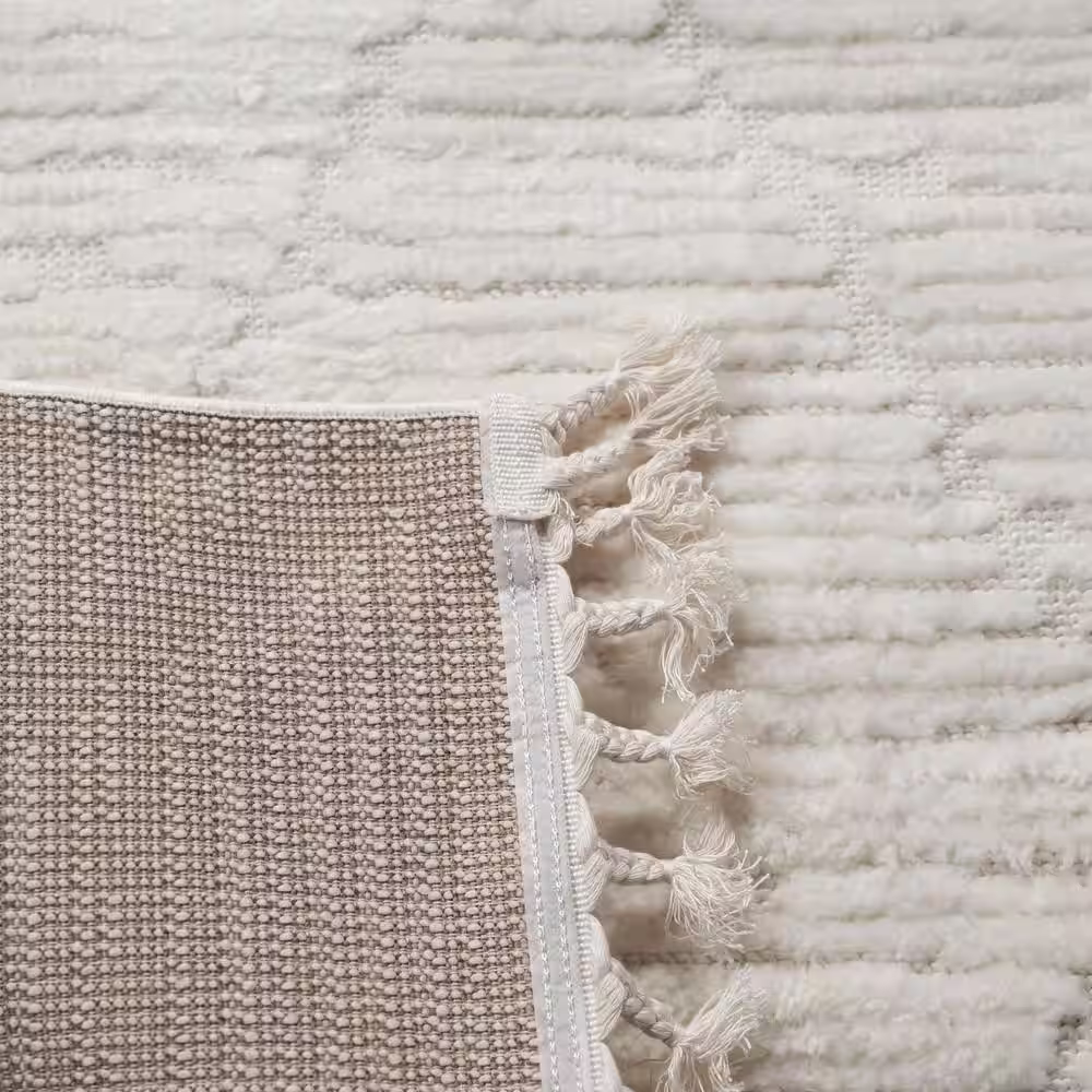 INK+IVY Alton Light Bone 8ft. x 10ft. Polypropylene Area Rug