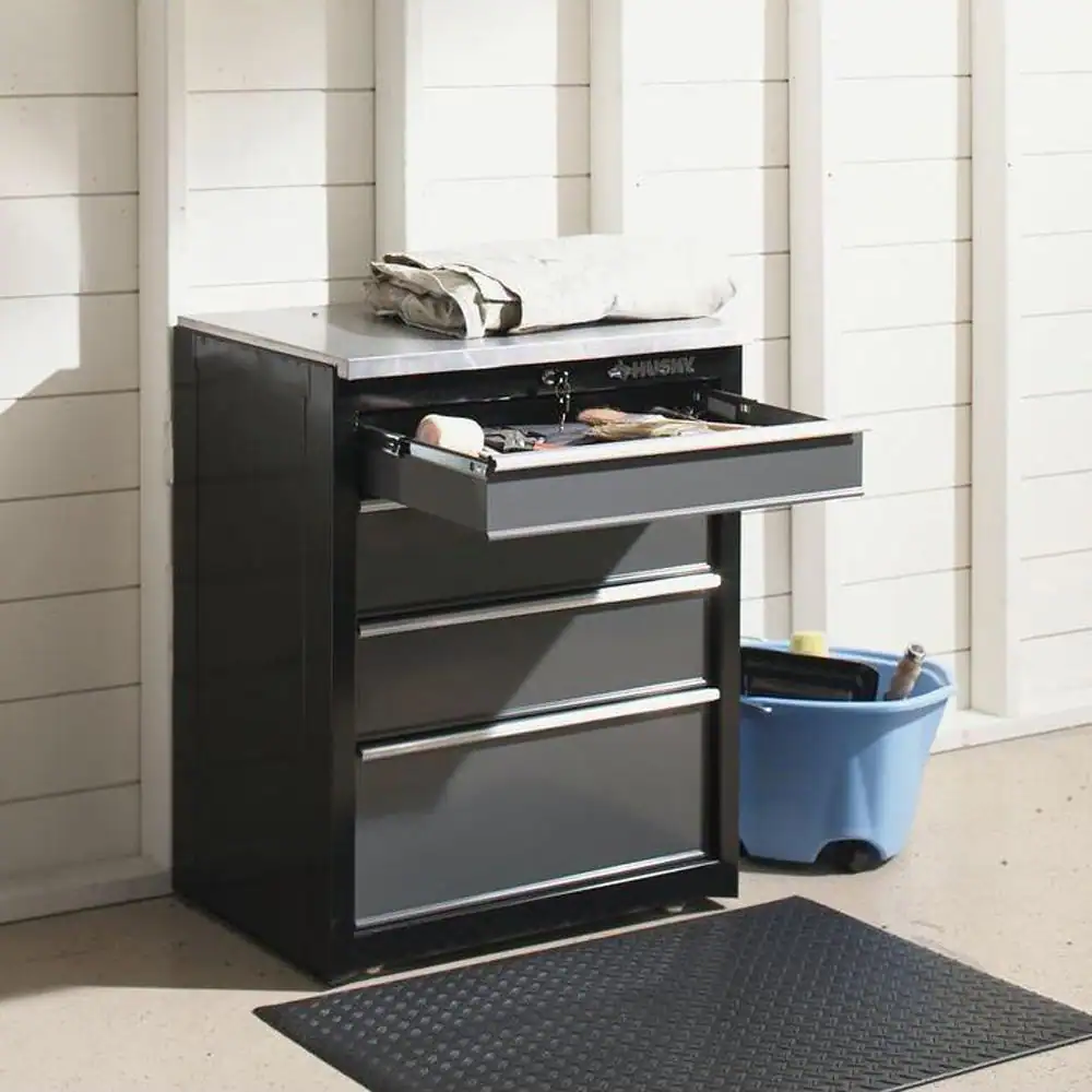 TrafficMaster Black 24 in. x 36 in. Anti-Fatigue Vinyl Foam Commercial Mat