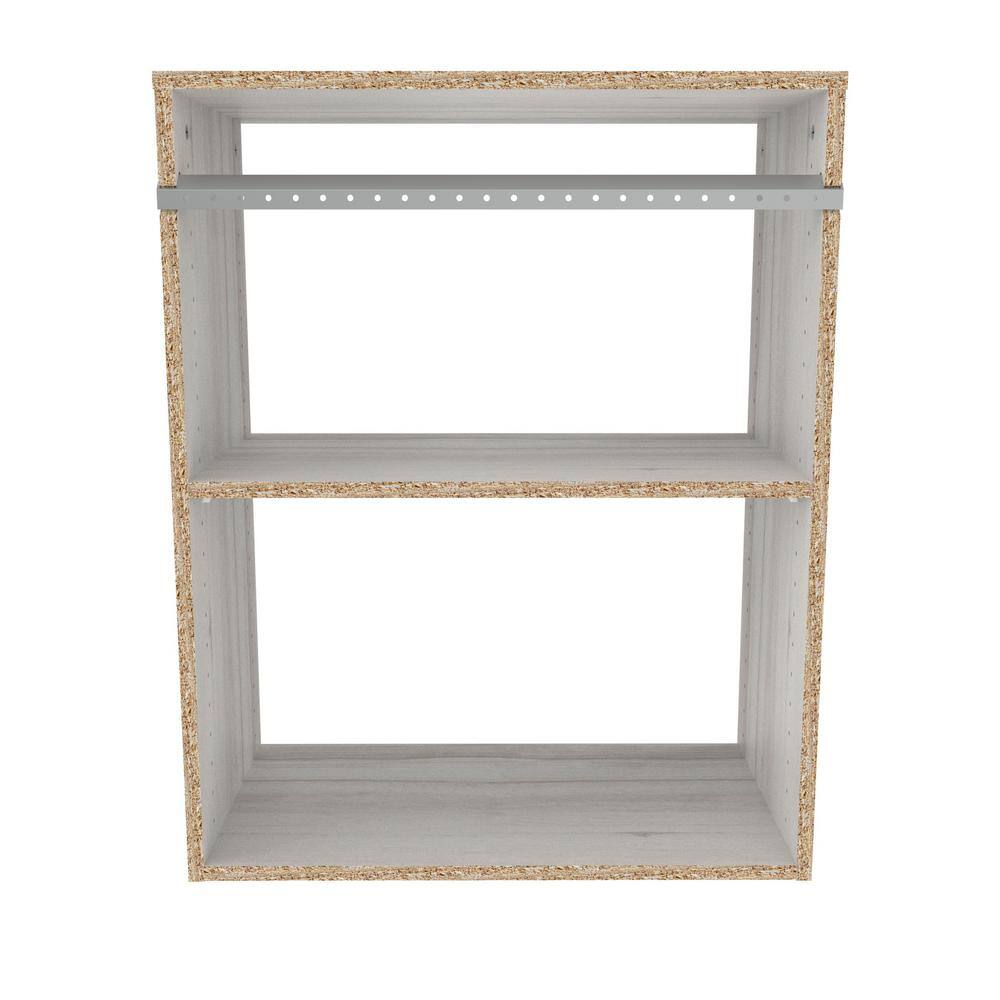 ClosetMaid Style+ 14.59 in. D x 25.12 in. W x 31.28 in. H Bleached Walnut Wood Closet System Hanging Tower