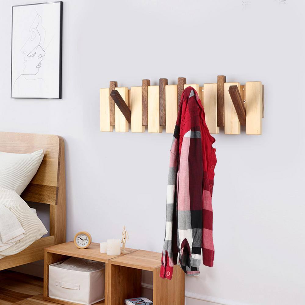 None Modern Create Wooden Clothes Rack 19.68 in. x 5.9 in.
