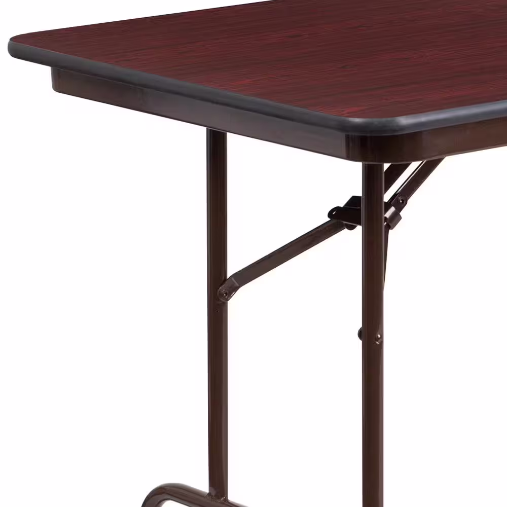 Carnegy Avenue 72 in. Mahogany Wood Table top Material Folding Banquet Tables