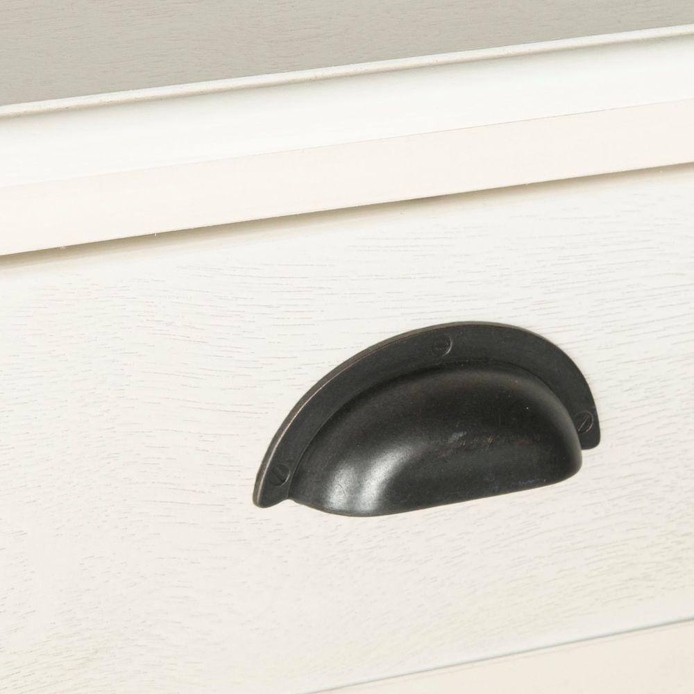 SAFAVIEH Salem 36 in. 2-Drawer White Wood Console Table