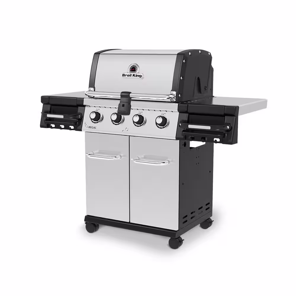 Broil King Regal S 420 PRO 4-Burner Propane Gas Grill in Stainless Steel