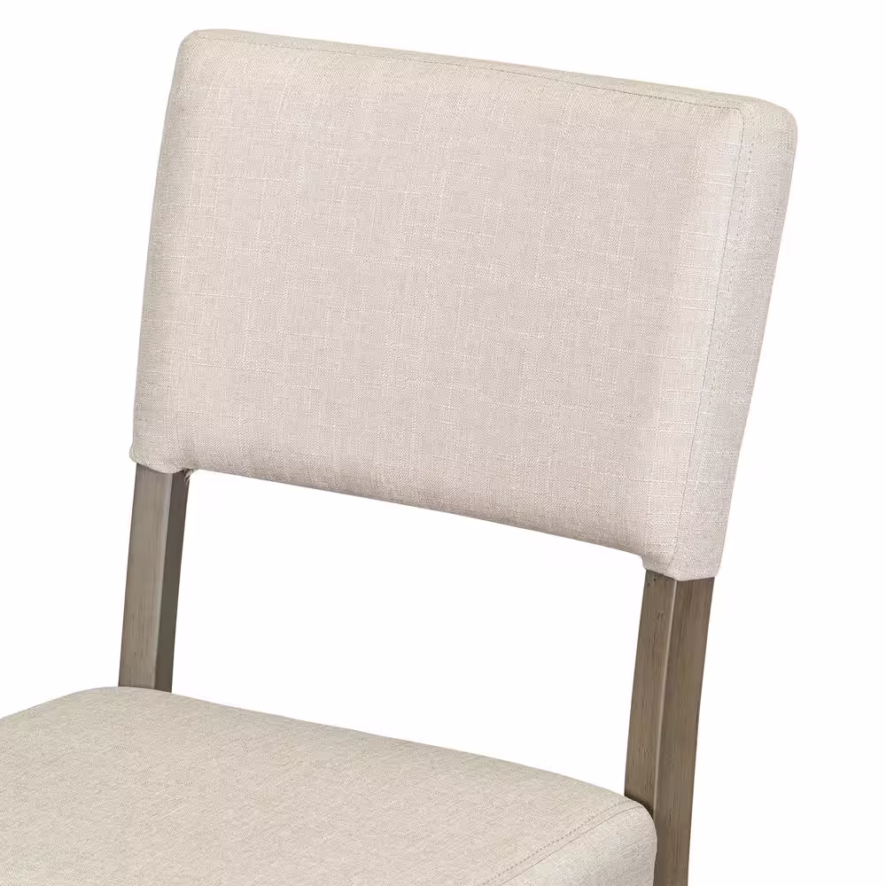 Harper & Bright Designs 5-Piece Taupe Retro Round MDF Top Table Set with 4 Upholstered Chairs