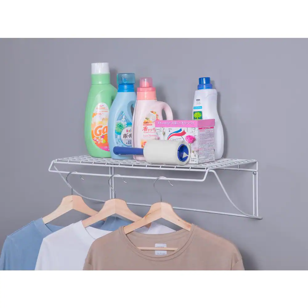 Everbilt Laundry Shelf - 24 in. W x 7 in. H x 12 in. D Wire Shelf