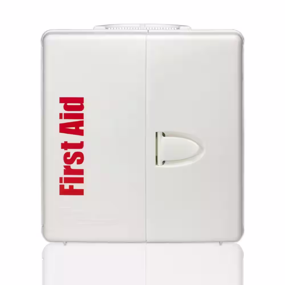 First Aid Only 50-Person, Large Plastic OSHA Smart Compliance Cabinet with Medications