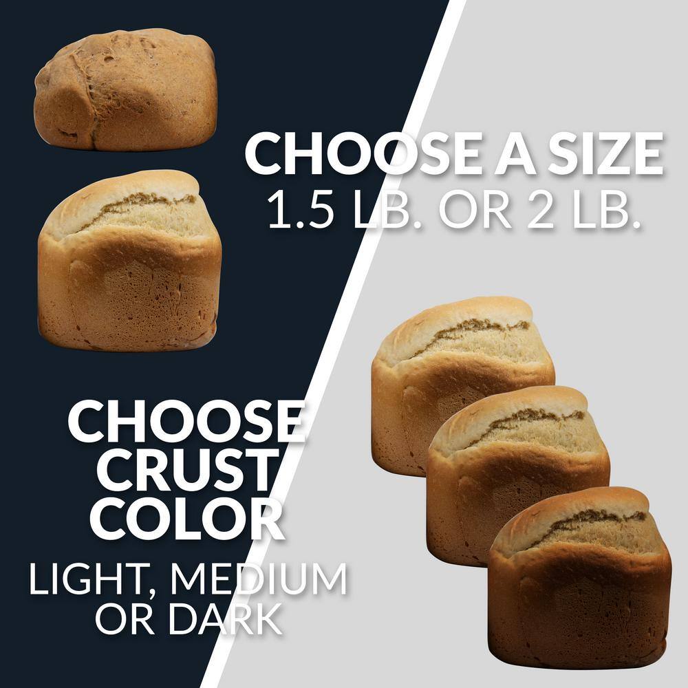 HomeCraft 2 lb. White Bread Make with 12-Settings