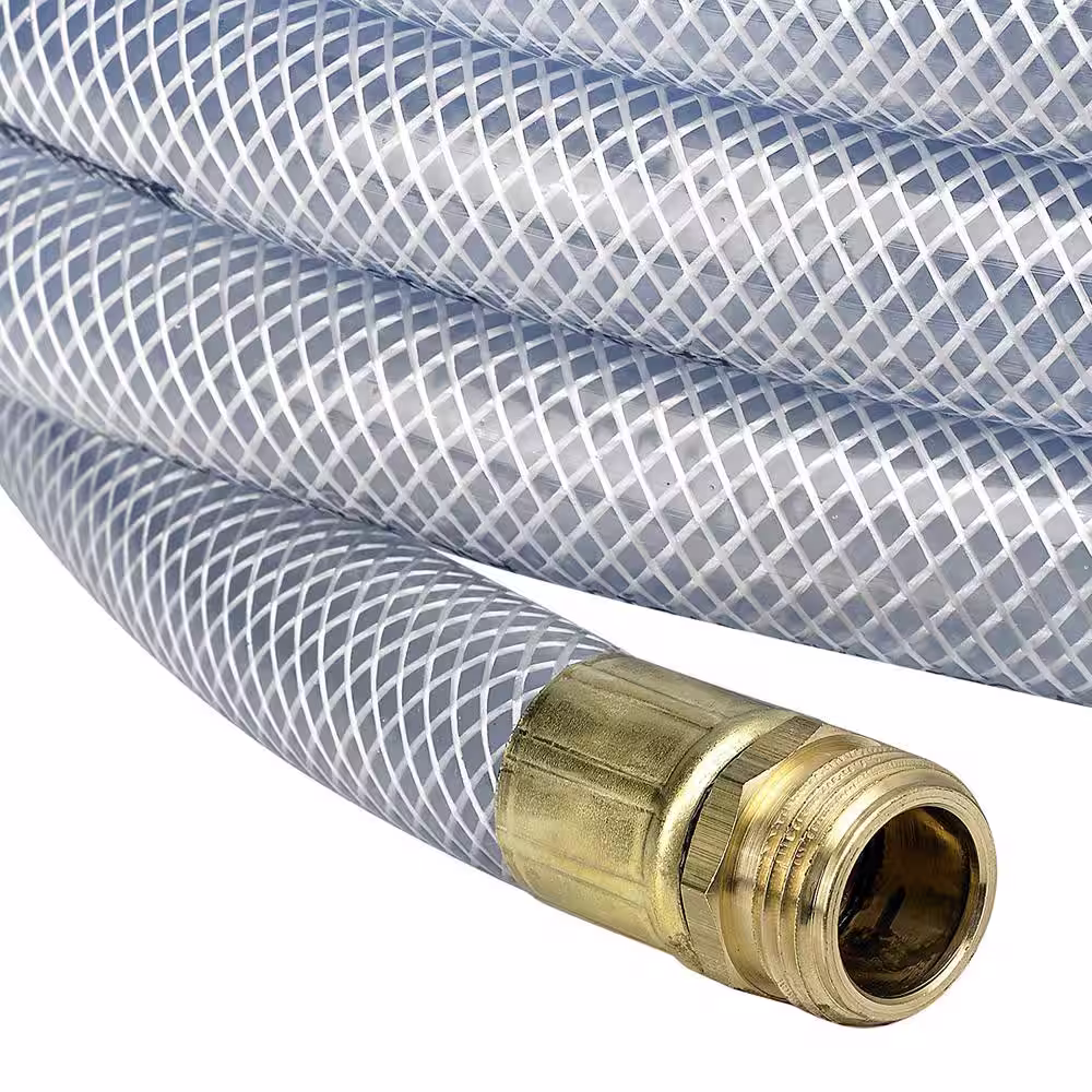 None 1 in. x 75 ft. UltraMax Clear Premium Heavy-Duty Garden Water Hose