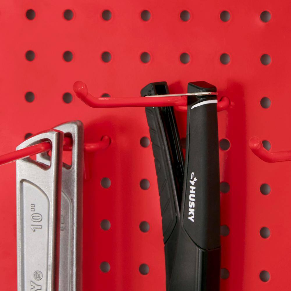 Everbilt Straight Peg Hooks Variety Pack in Red (12-Pack)