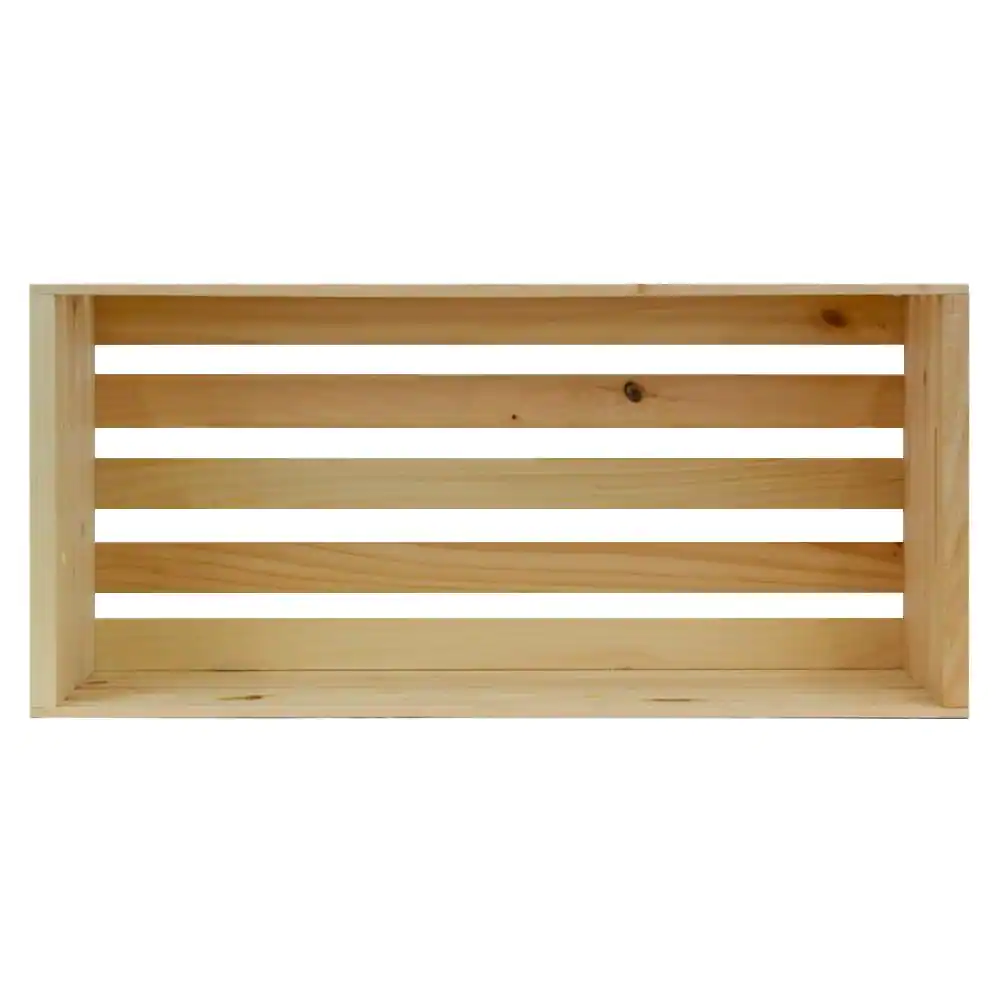 Crates & Pallet 27 in. x 12.5 in. x 9.5 in. X-Large Wood Crate (2- Pack)