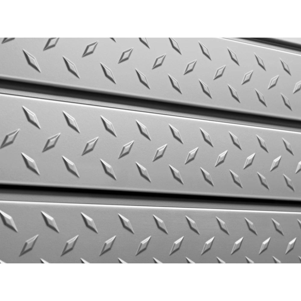 NewAge Products Pro Series 16 sq. ft. 96 in. W x 24 in. H Diamond Plate Steel Slatwall