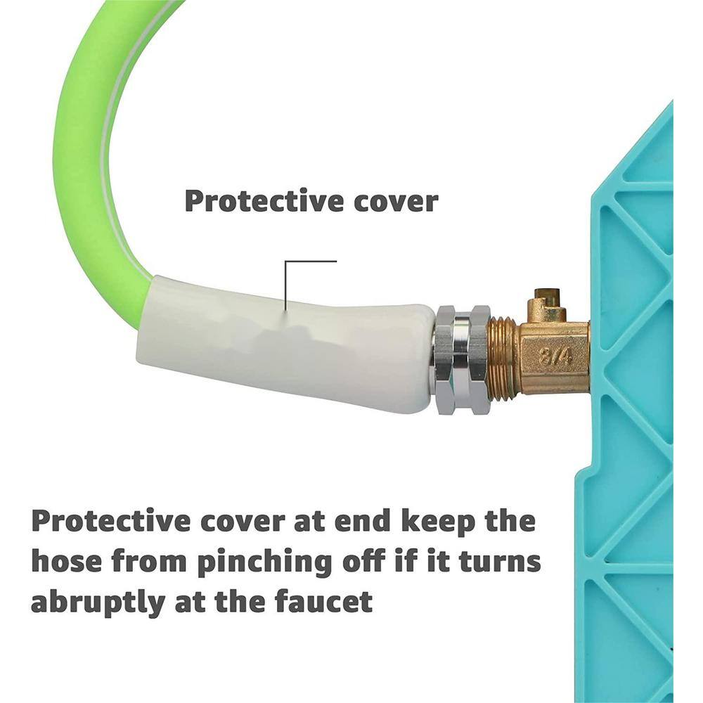 None 5/8 in. x 25 ft. Heavy-Duty Water Hose Lightweight Hose, Garden Watering Equipment 3/4 in. Soiled Fittings