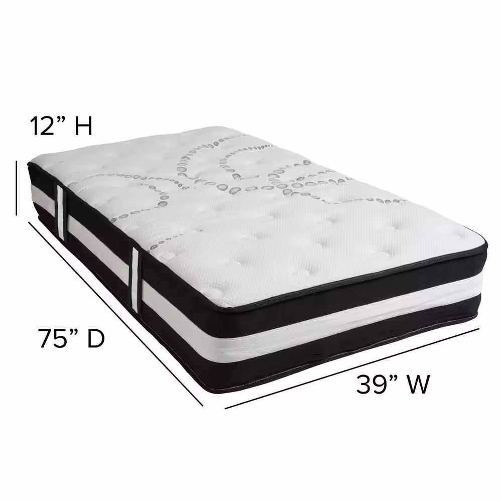 Carnegy Avenue White Twin Mattress Only